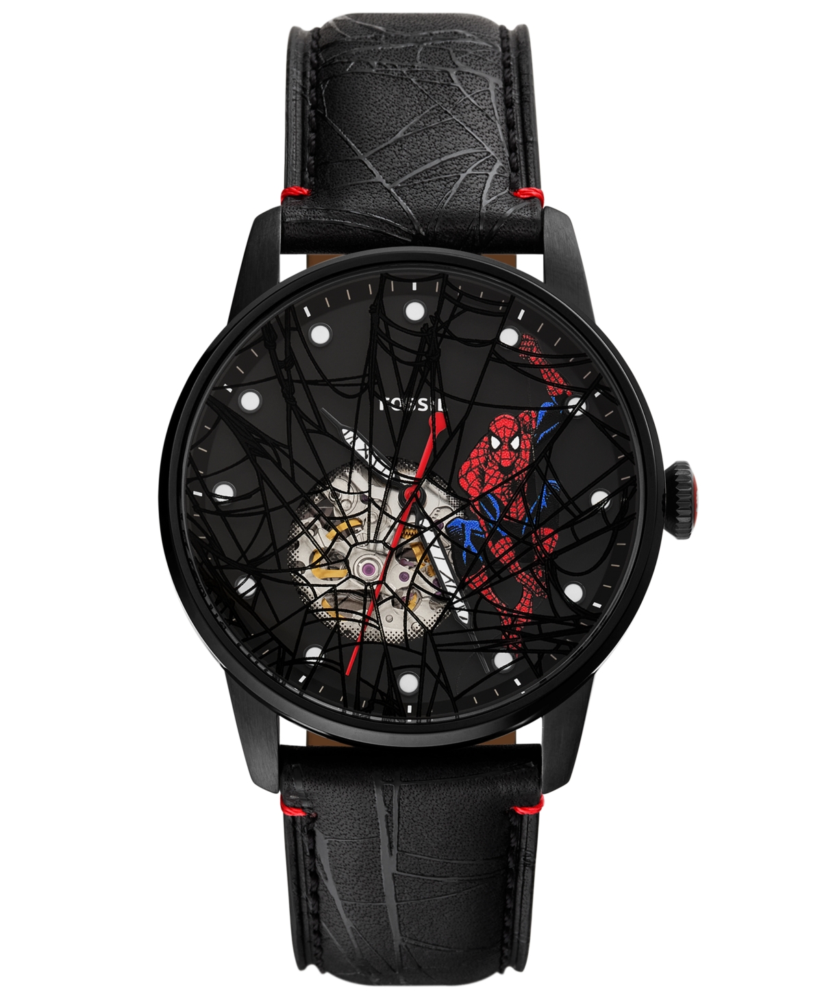 Men's Marvel x Limited-Edition Spider-Man Watch 42mm - Black