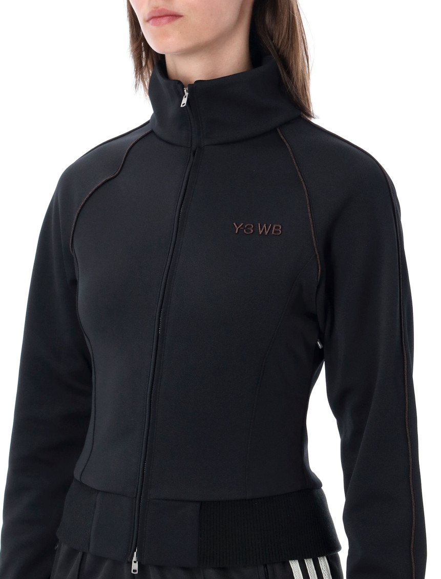 Black Logo Mock Collar Jacket