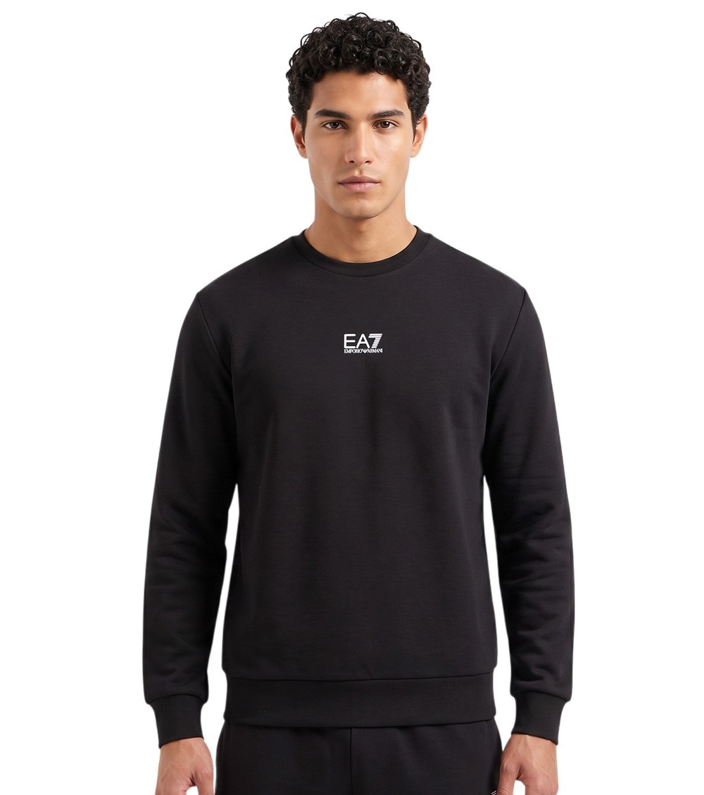 Black Logo Crew Neck Sweatshirt