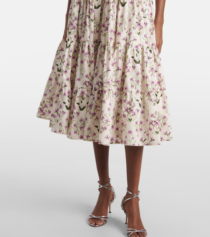 Palmera tiered cotton maxi dress