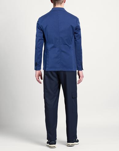 Man Blazer Blue Size 40 Cotton, Lyocell, Elastane