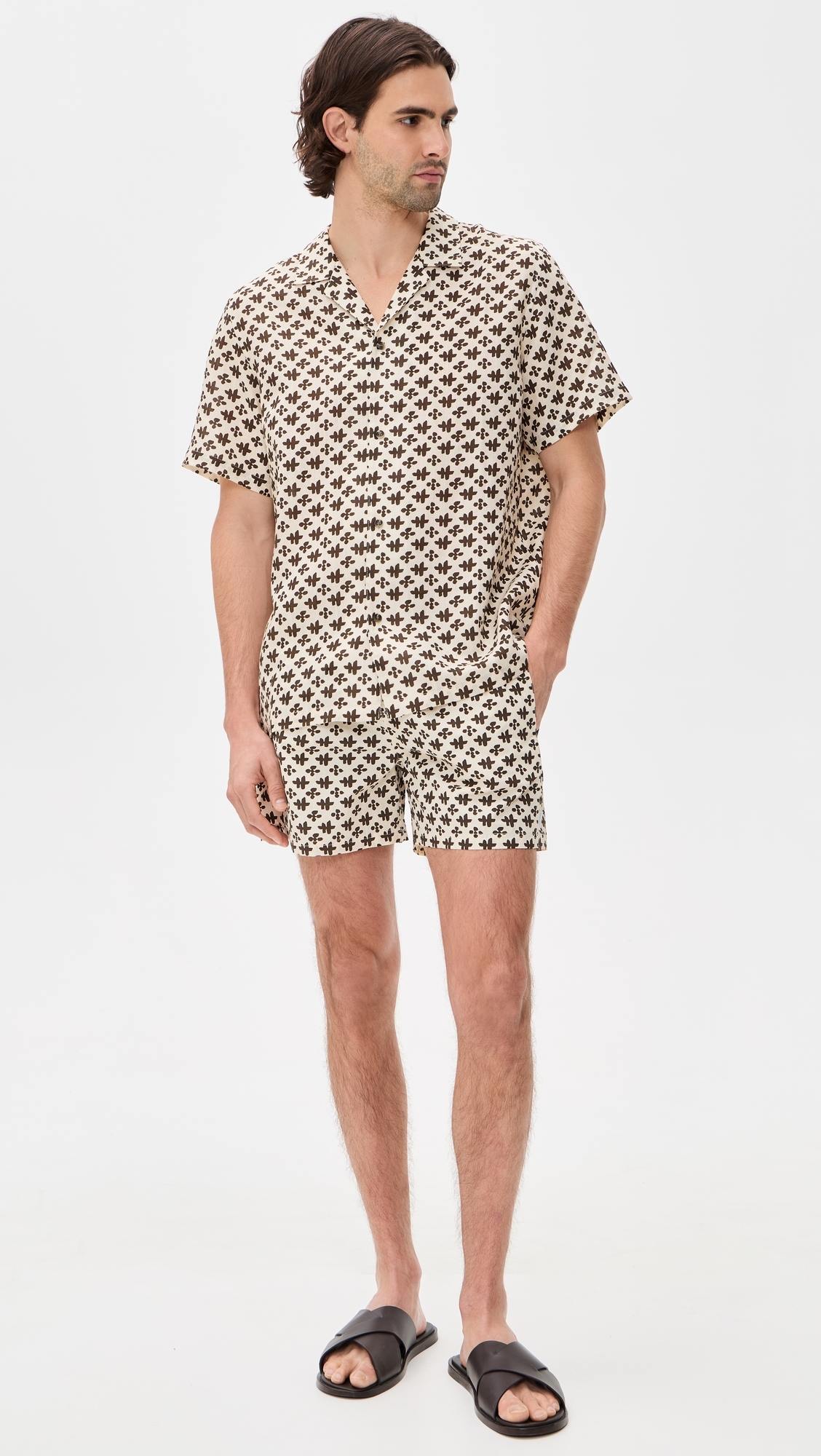 Printed Sebastian Swim Trunks 4 Relic/Saltstone