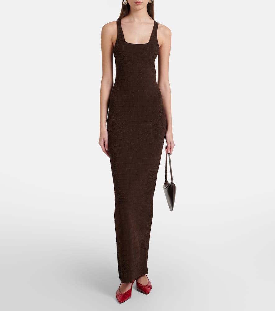 Jersey maxi dress