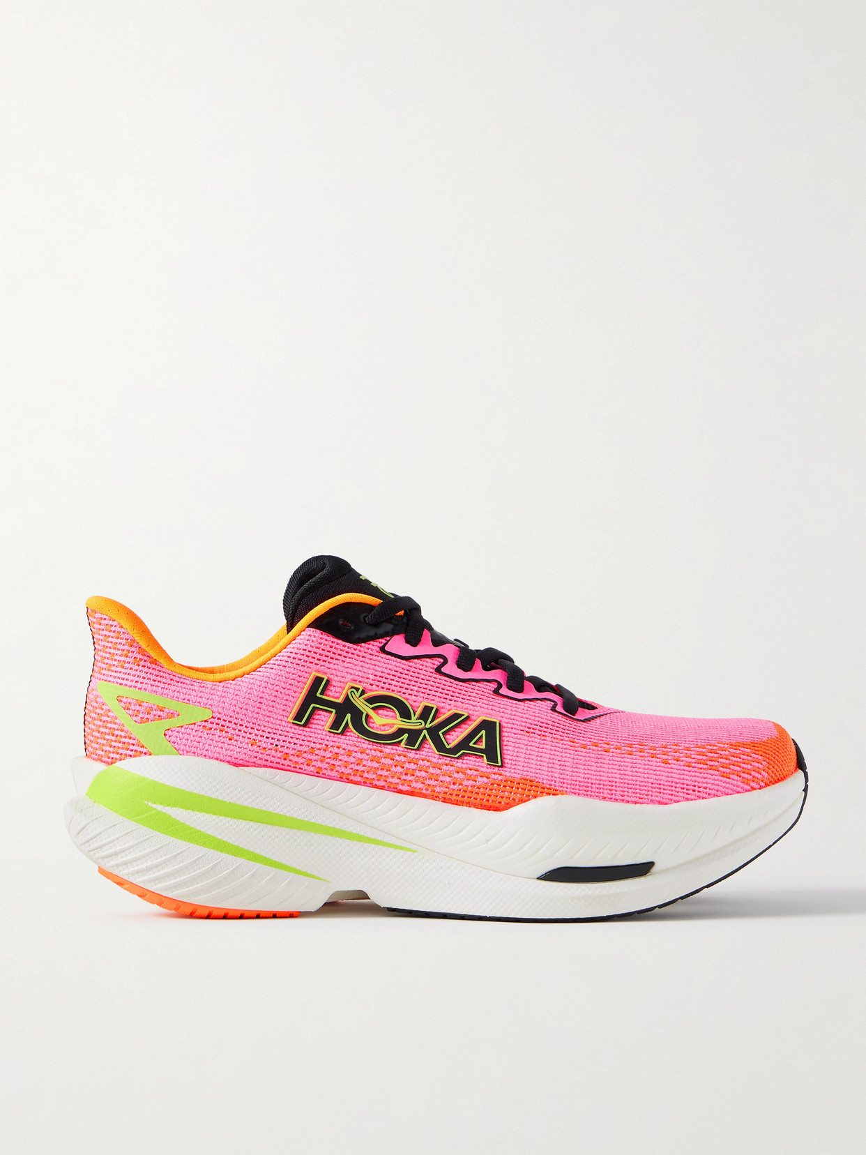 Mach X 3 Rubber-trimmed Mesh Sneakers - Pink