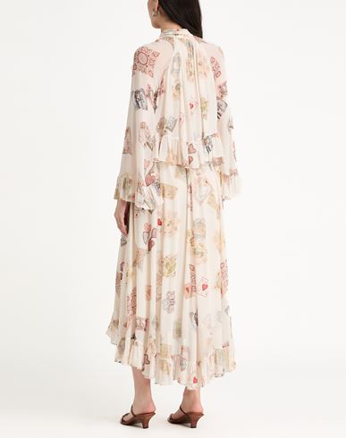 Woman Maxi dress Beige Size 0 Viscose
