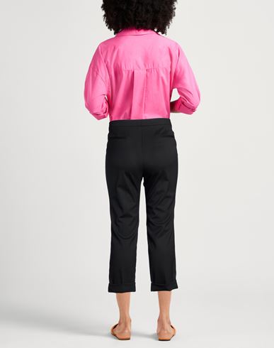 Woman Pants Black Size 14 Wool, Elastane