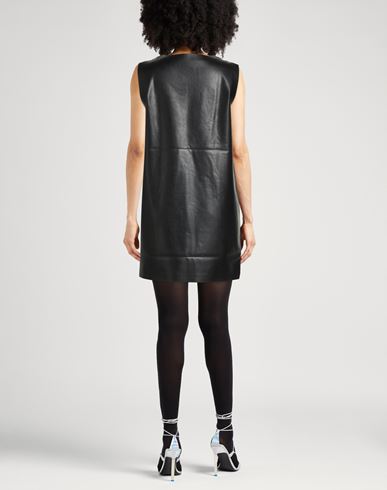 Woman Mini dress Black Size 10 Polyurethane