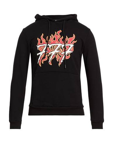 Man Sweatshirt Black Size XXS Cotton, Elastane