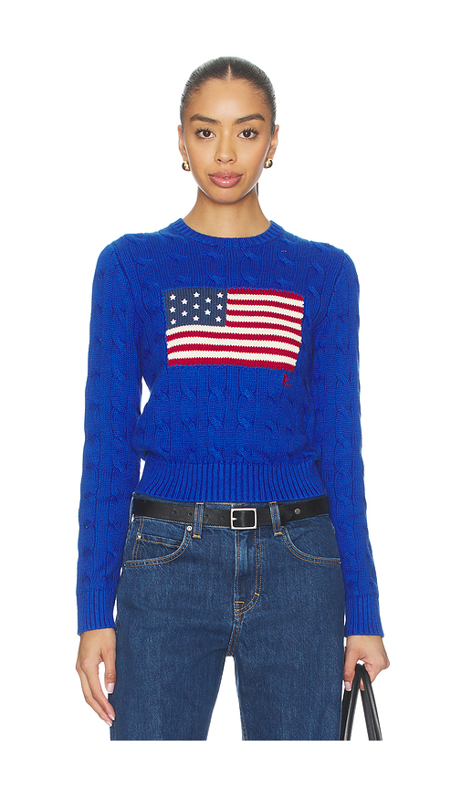 Polo Ralph Lauren Cotton Crewneck Pullover Sweater in Royal. - L also in M, S, XL, XS