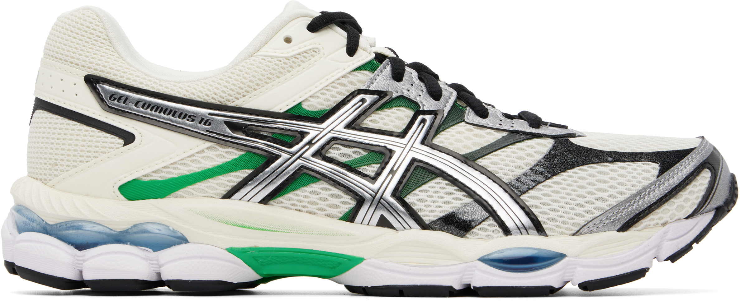 Beige & Green Gel-Cumulus 16 Sneakers