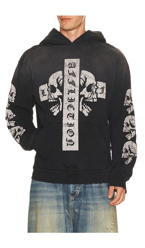 Affliction Free Mind Po Hoodie in Black. XL/1X. Also in S