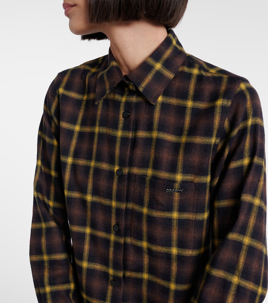 Checked shirt dress