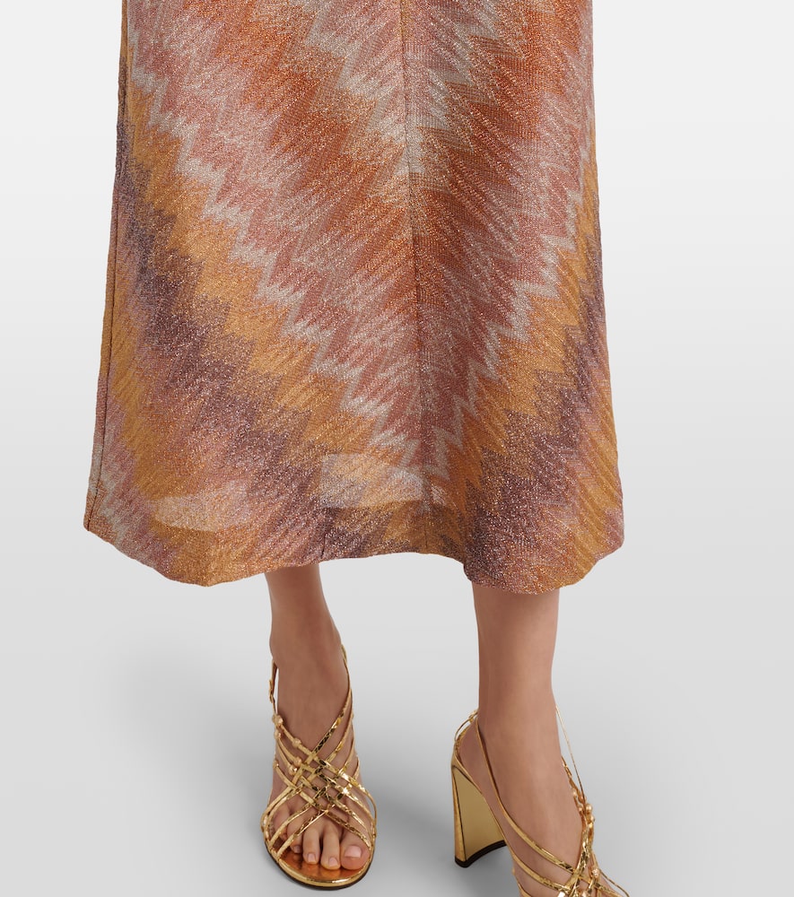 Lamé maxi dress