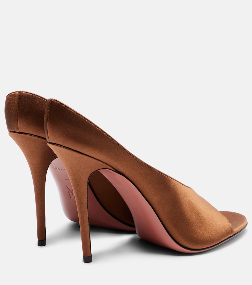 Amina Muaddi Anok 105 satin mules