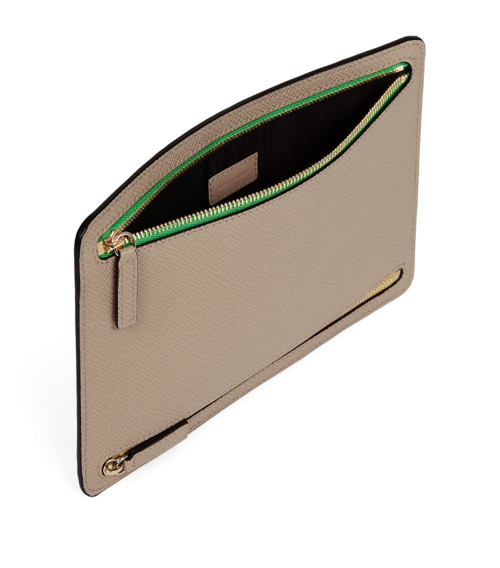 Panama Leather Multi-Zip Wallet