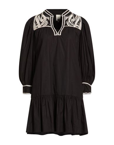 Woman Mini dress Black Size L Cotton