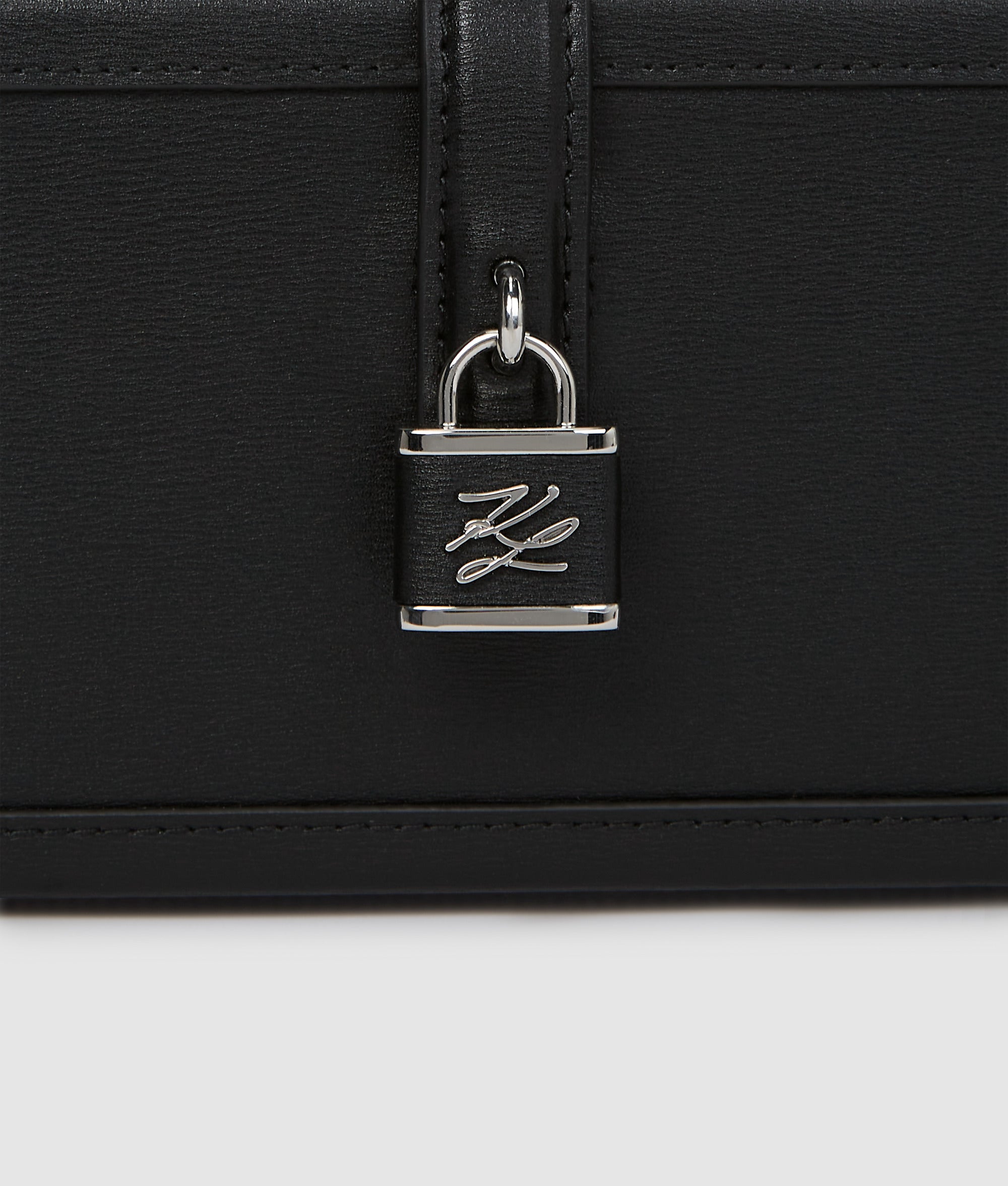 Karl Lagerfeld - K/autograph Padlock Trunk Clutch, Woman, Black, : One