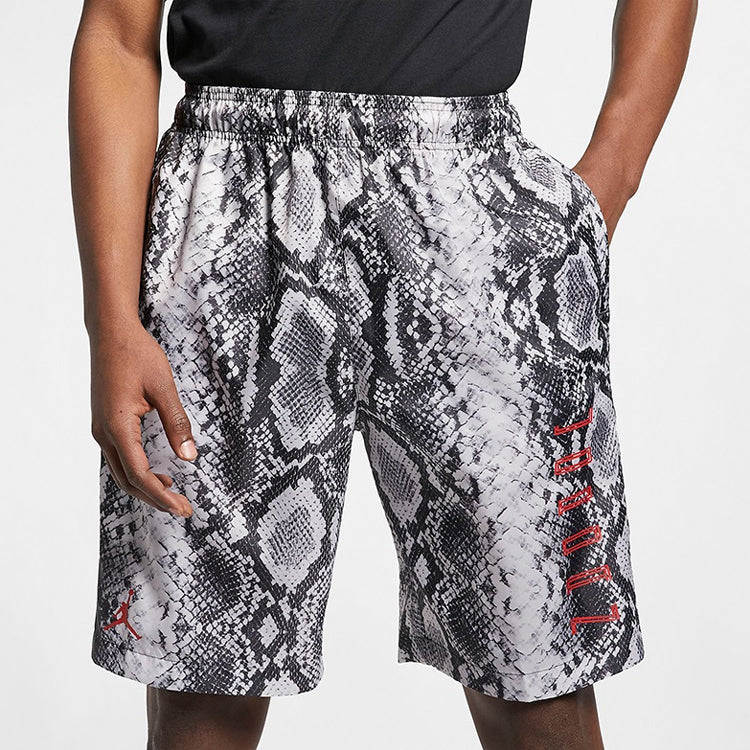 Air 11 Snakeskin Snake Skin Shorts For Men White