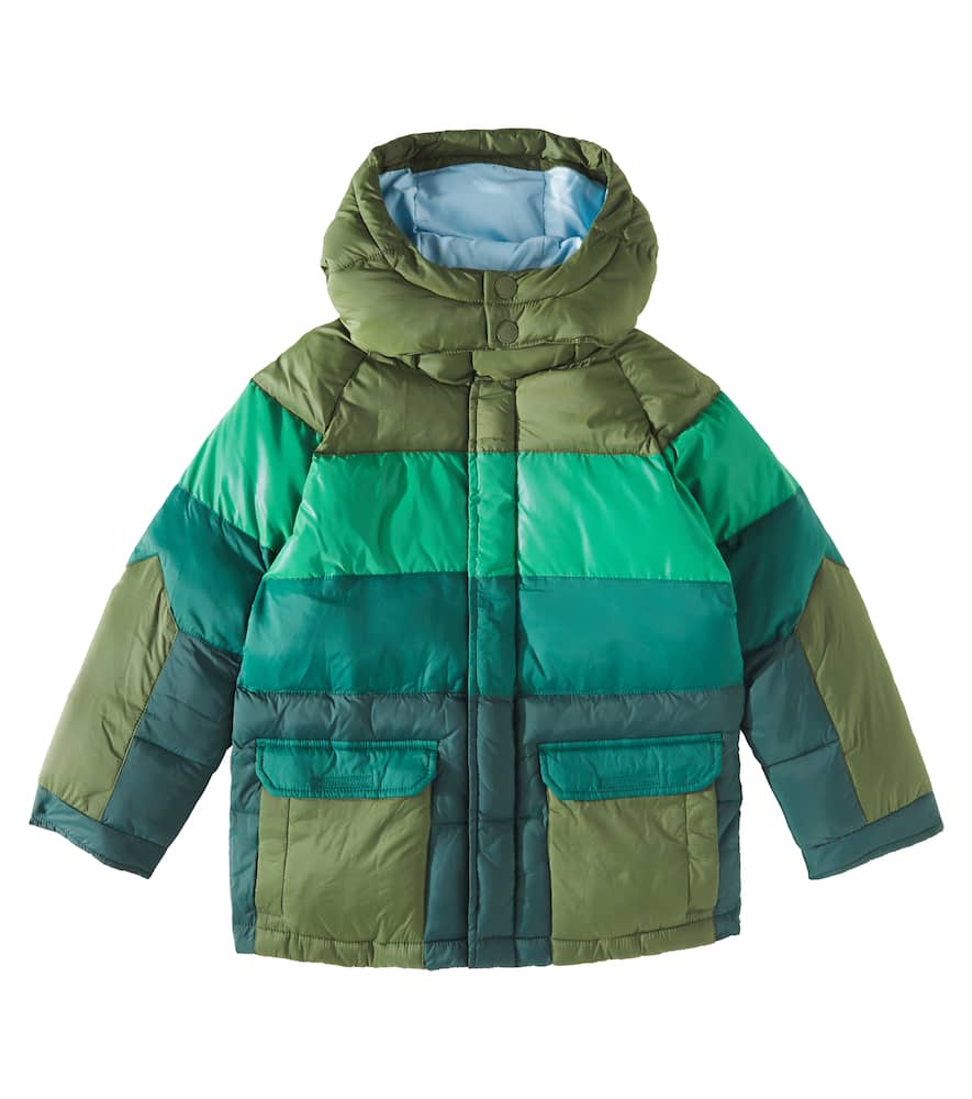 Scotch & Soda Kids Colorblocked puffer jacket