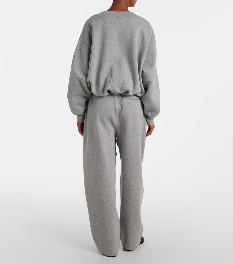 Colleg cotton-blend jersey sweatshirt