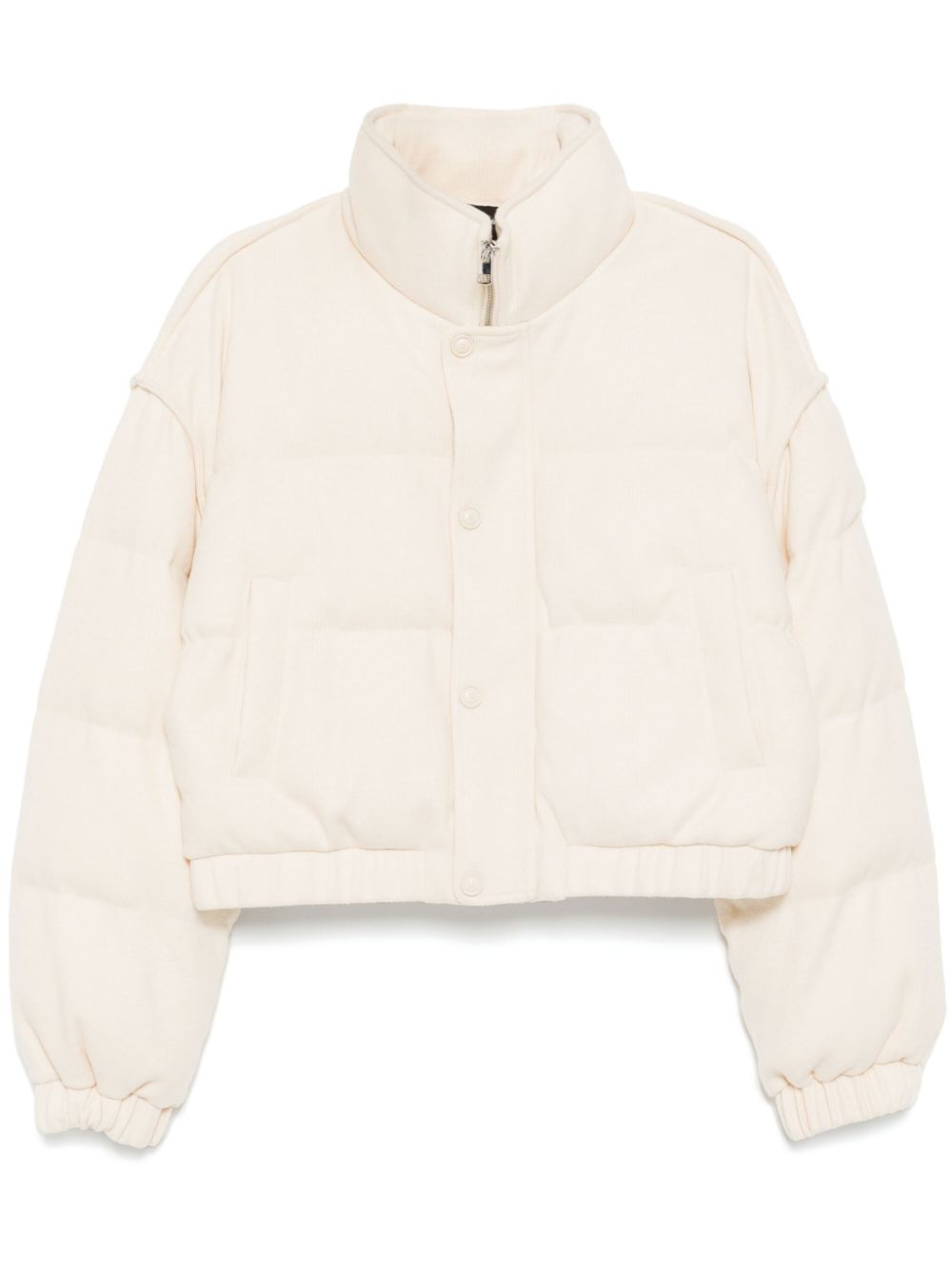 Cropped down jacket - Neutrals