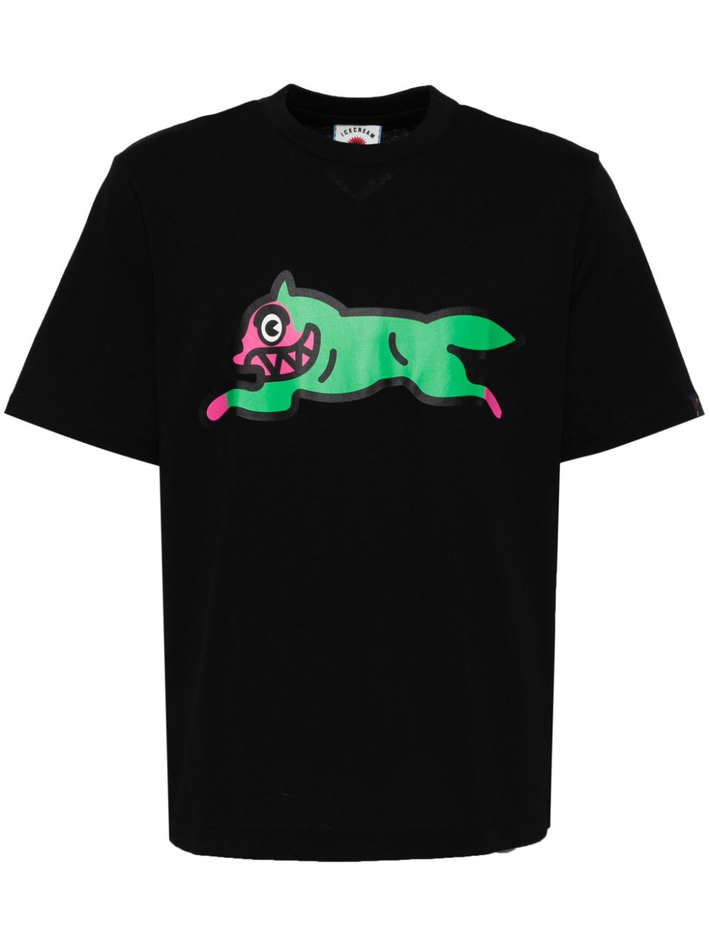 Graphic-print cotton T-shirt - Black