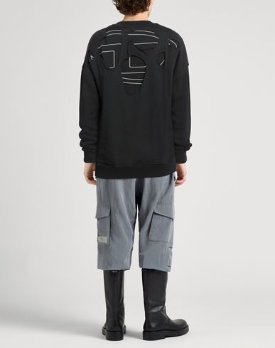 Man Sweatshirt Black Size XL Cotton