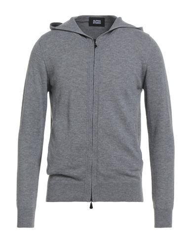 Man Cardigan Grey Size 42 Wool