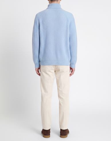Man Turtleneck Sky blue Size 44 Wool, Cashmere
