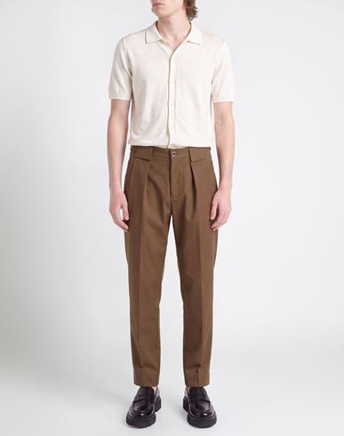 Man Pants Khaki Size 28 Virgin Wool, Polyester