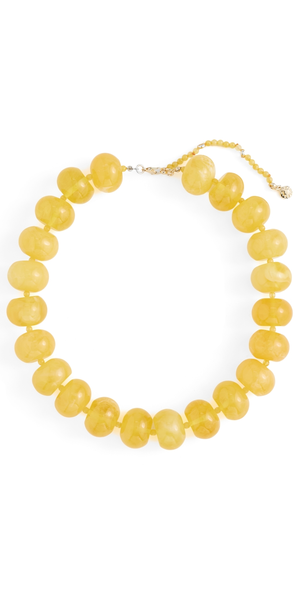 Joan Semi-Precious Necklace Yellow One Size
