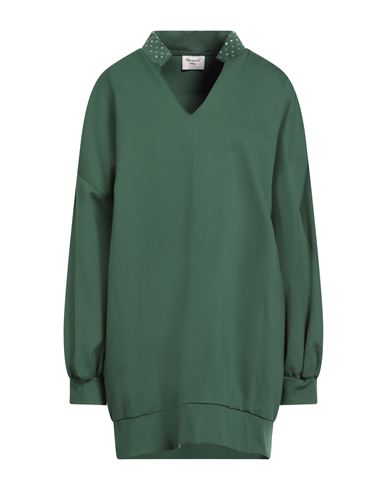 Woman Mini dress Green Size M Rayon, Nylon, Elastane