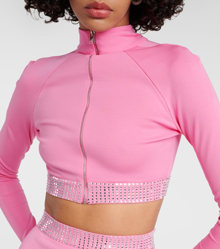 Embellished crop top