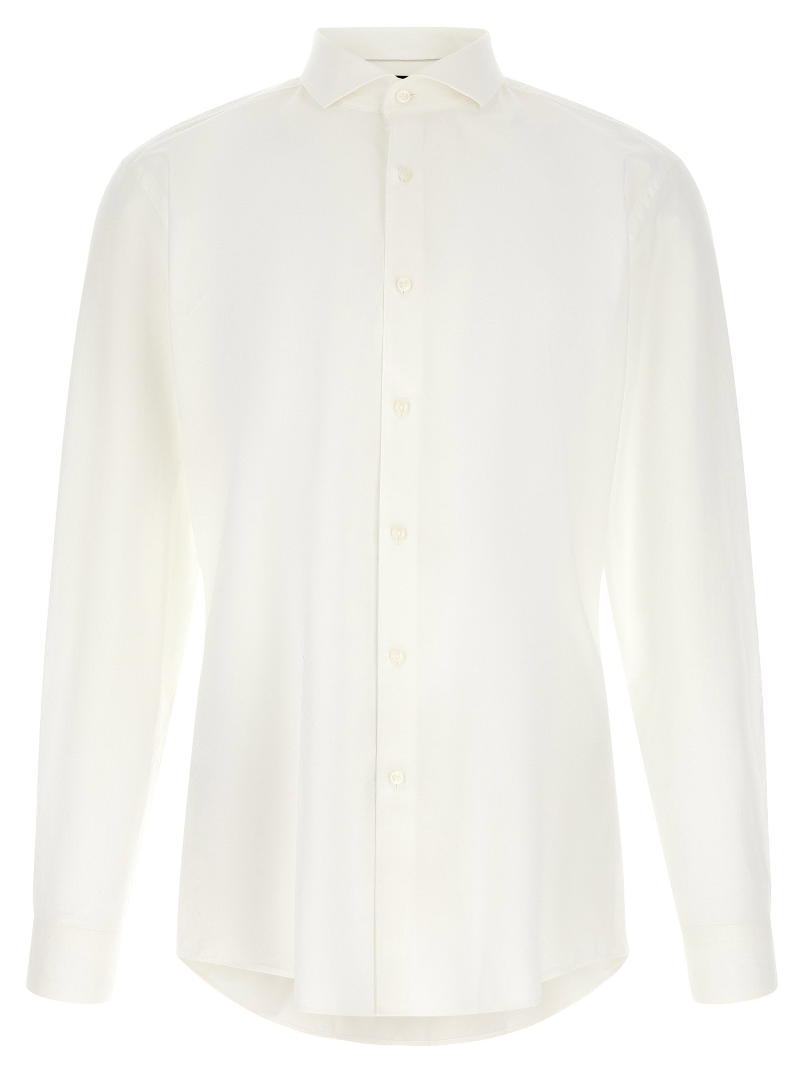 Stretch Cotton Shirt — White