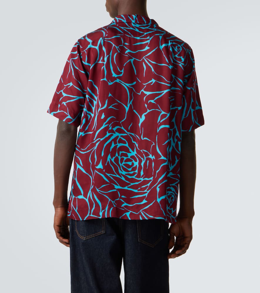 Printed bowling shirt