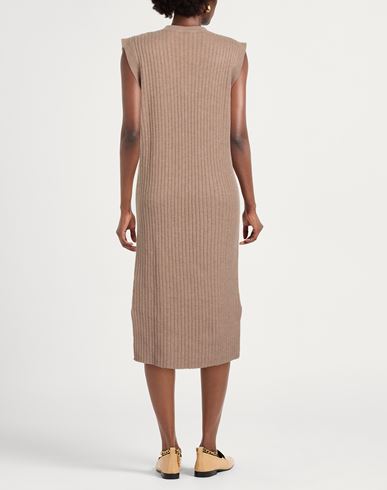 Woman Midi dress Camel Size ONESIZE Acrylic, Polyamide, Polyester, Wool, Viscose