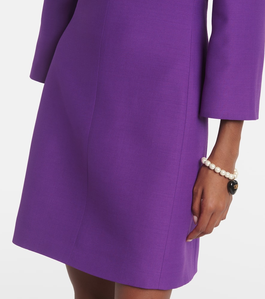 Crepe Couture scalloped minidress