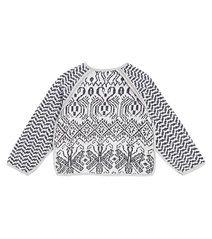 Reversible cotton-blend jacquard jacket