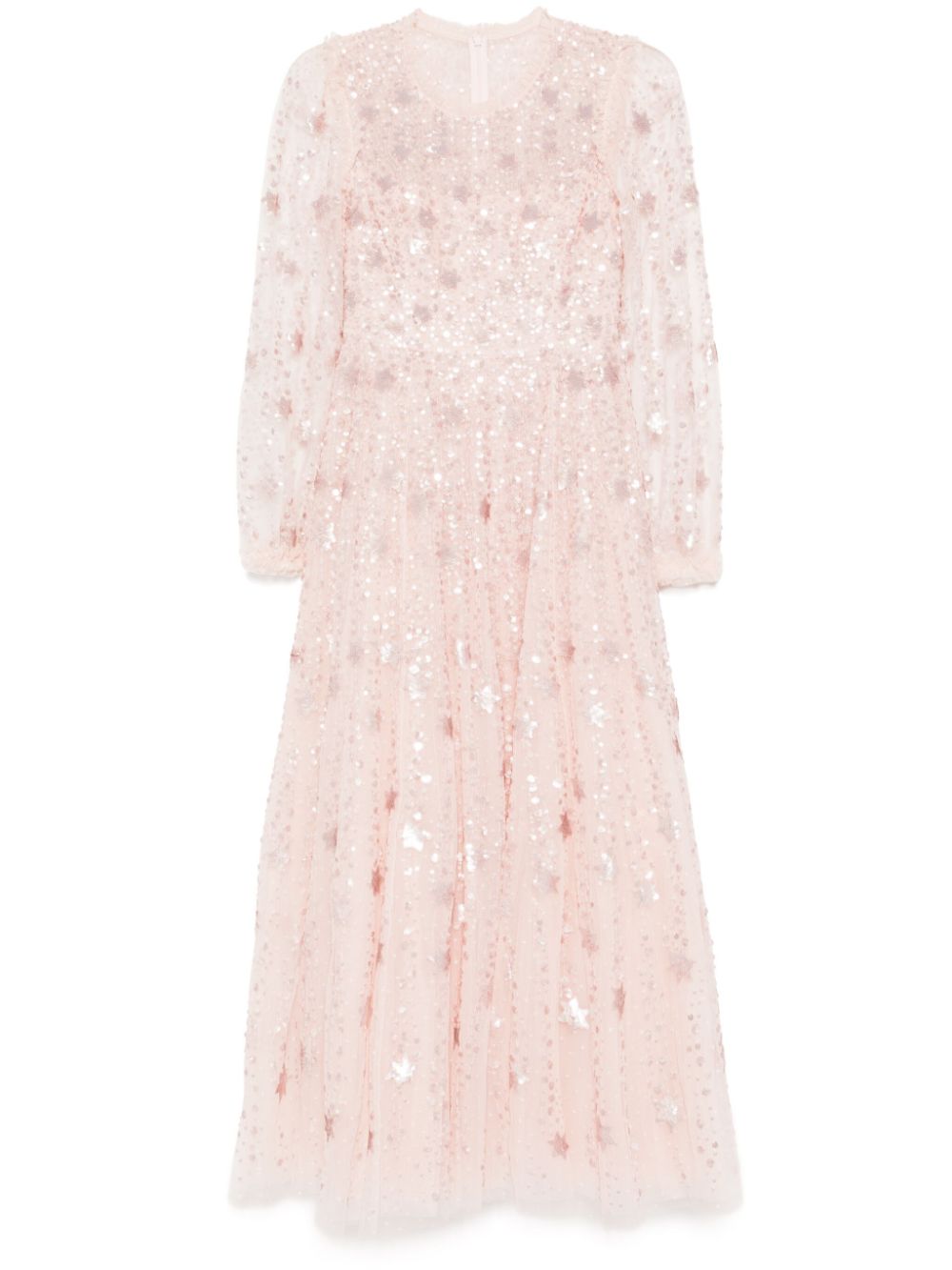 Shooting stars long-sleeved gown - Pink
