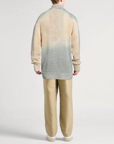 Man Cardigan Beige Size 42 Cotton, Nylon
