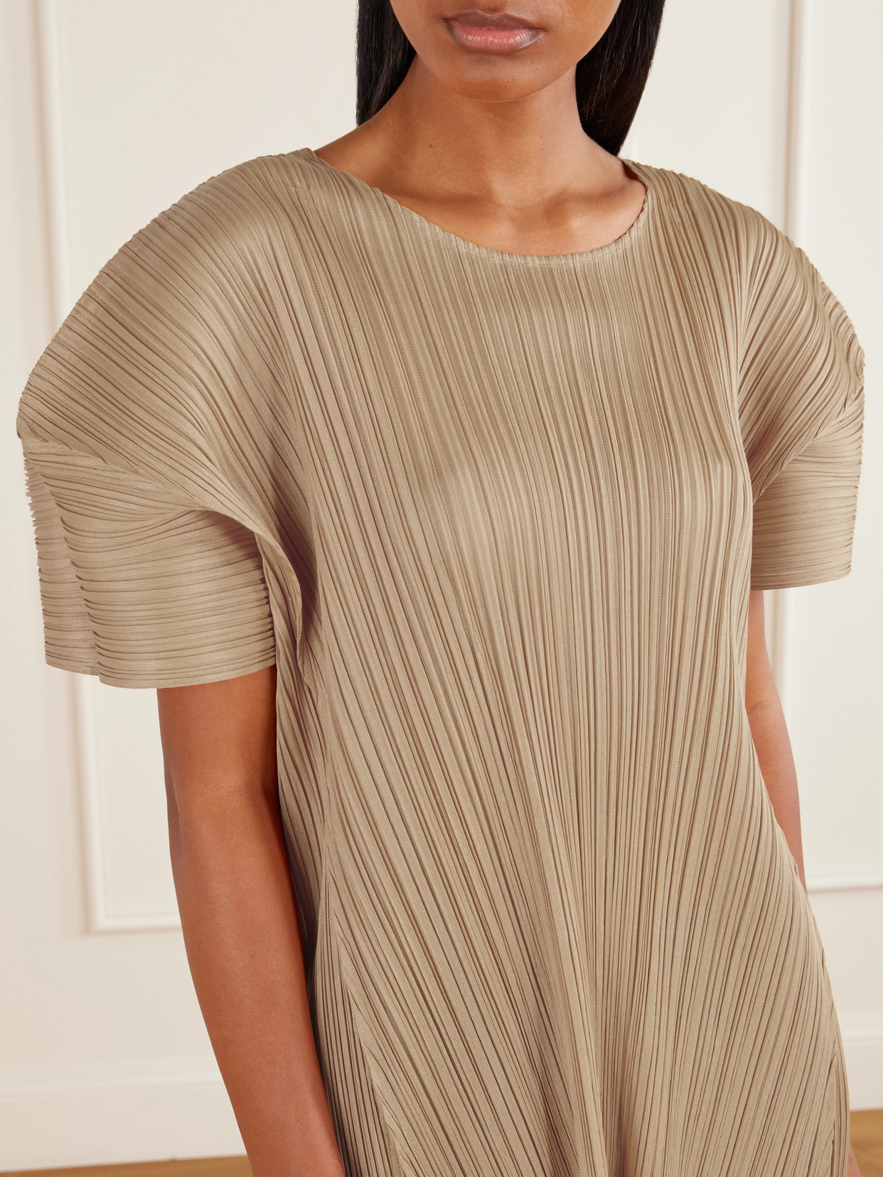 Bouquet Plissé Blouse - Neutrals