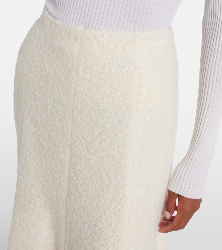 Amy cashmere and wool-blend midi skirt