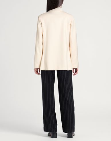 Même Road Woman Blazer Cream Size 6 Polyester, Rayon, Elastane