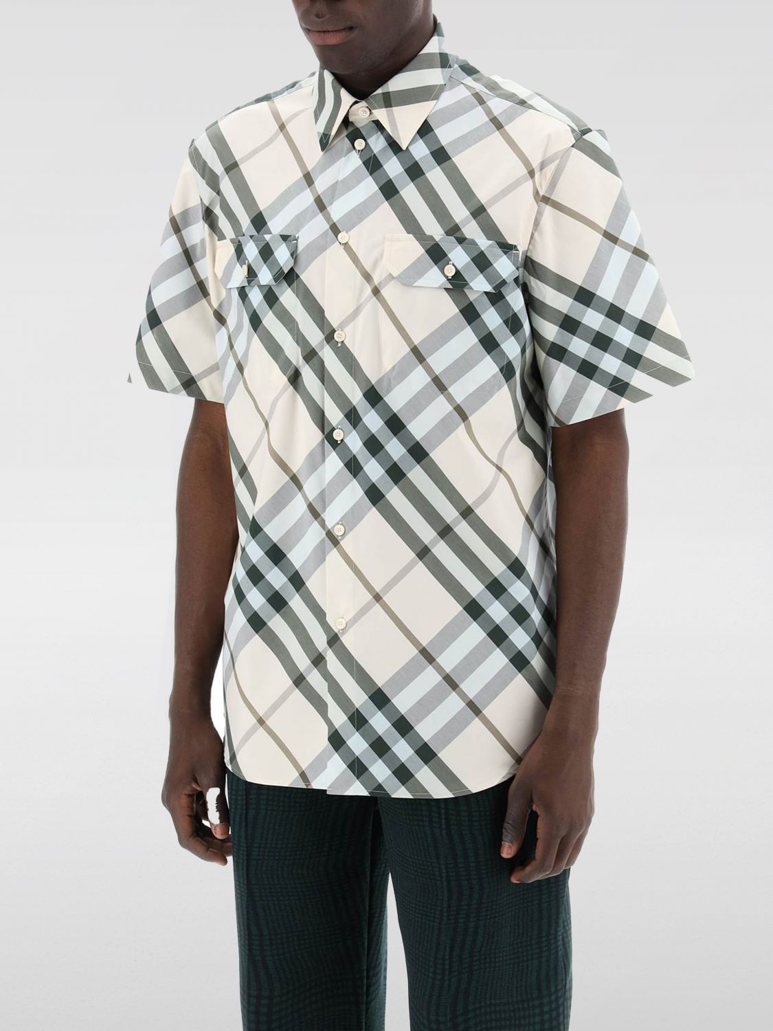 Nova Check-jacquard shirt - Neutrals