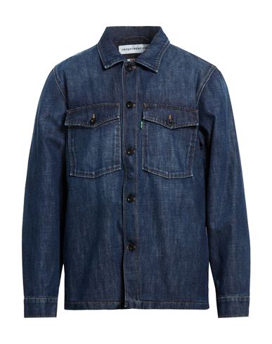 Man Denim shirt Blue Size L Cotton