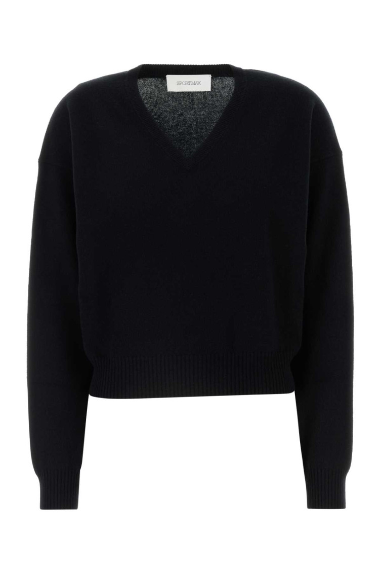 Sportmax - Boxy Fit Sweater Knitwear Black