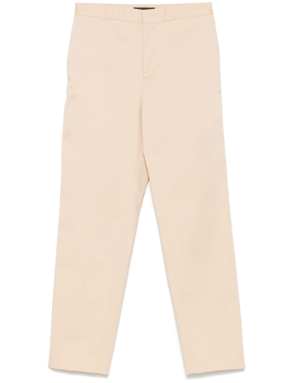 Gabardine-weave trousers - Neutrals