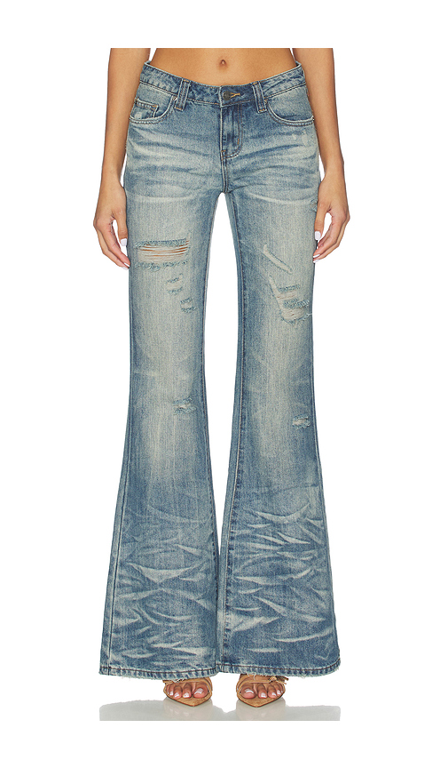 Jaded London Drift Flare in Light Wash. 34 also , 25, 26, 28