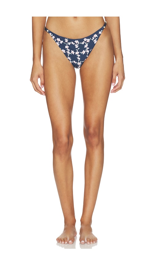 Agua by Agua Bendita Palmira Bikini Bottom in Navy. - S also in XS