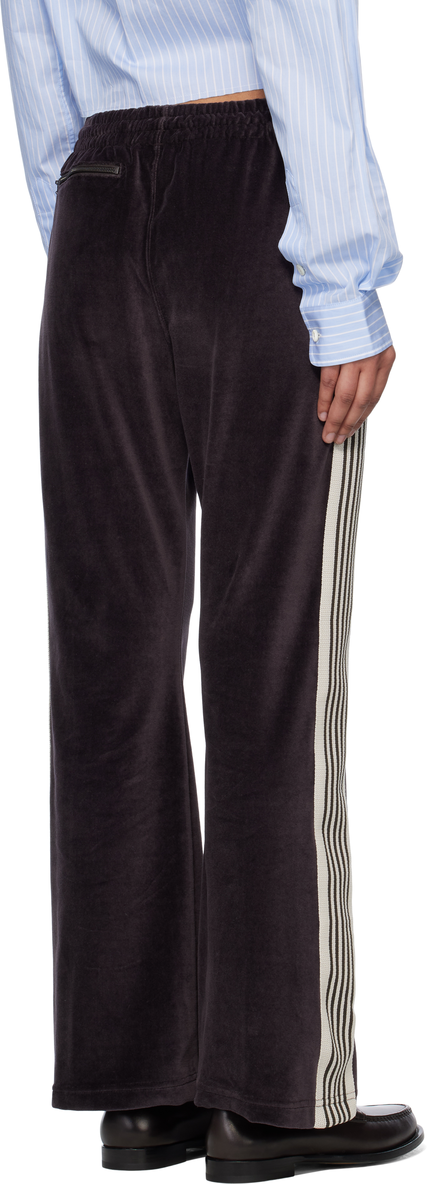 NEEDLES Black Boot-Cut Track Pants